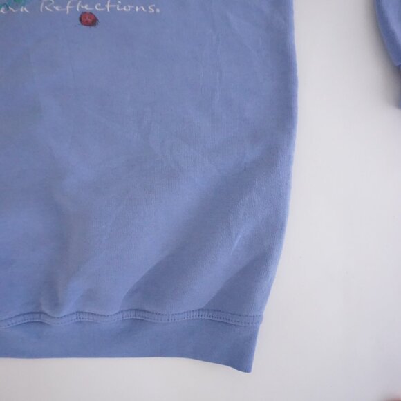 VTG Northern Reflections Purple Wildflower Butterfly Sweatshirt Nature America S - Picture 5 of 10